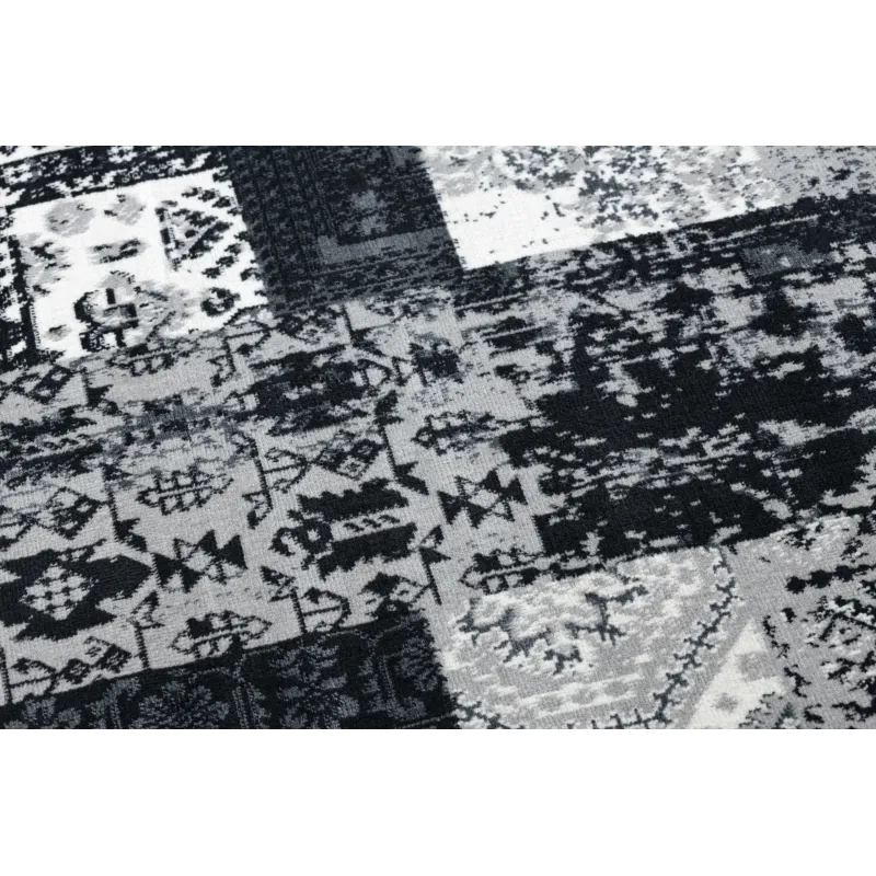 Soft patchwork rug, cozy addition for bedroom comfort