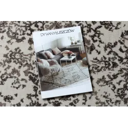 Stylish beige vintage rug, ideal for classic interior designs