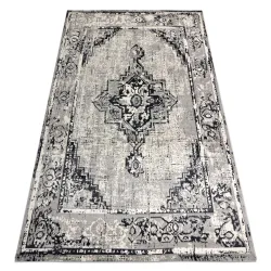 Vintage Frame Rosette Rug 120x170cm Grey