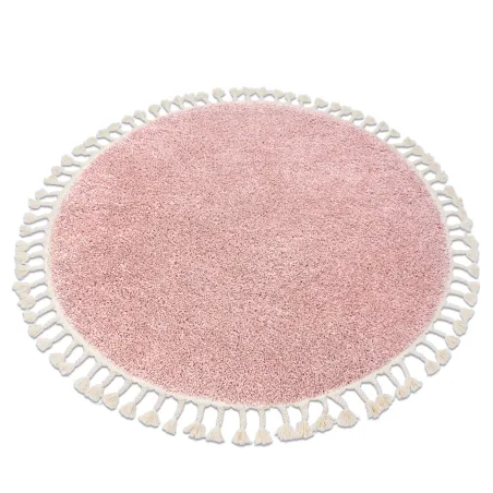 BERBER 9000 Round Pink Rug 120cm