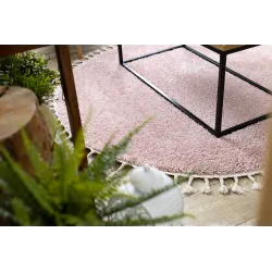 BERBER 9000 Round Pink Rug 120cm