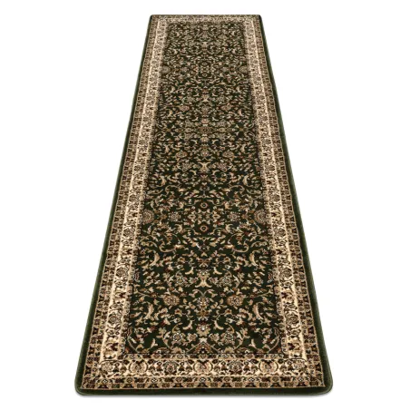 Green ROYAL ADR 1745 runner rug for hall, classic design, synthetic material