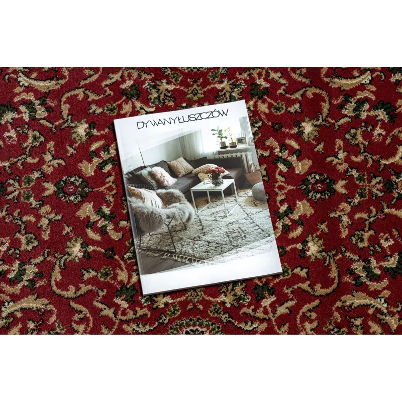 Stylish burgundy hallway rug ROYAL ADR 1745, perfect for corridors