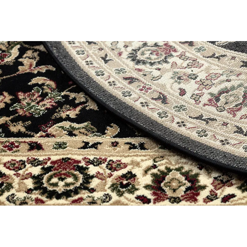 Soft touch black ROYAL ADR rug, perfect for classic decor