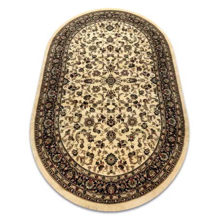 Royal Adr Oval Rug in caramel color, classic carpet for living room