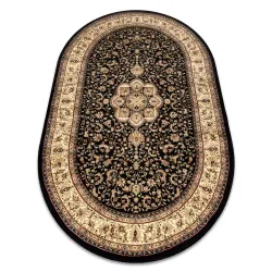 ROYAL ADR Oval Pattern Rug 521 Black