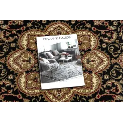 Black oval rug ROYAL ADR 521, an elegant addition to interiors