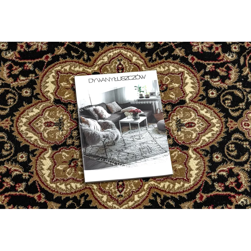 Black oval rug ROYAL ADR 521, an elegant addition to interiors
