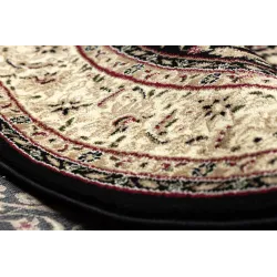 ROYAL ADR Oval Pattern Rug 521 Black, perfect for bedrooms or gardens
