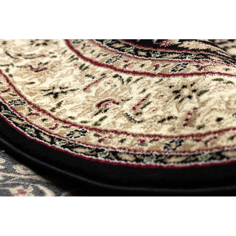 ROYAL ADR Oval Pattern Rug 521 Black, perfect for bedrooms or gardens