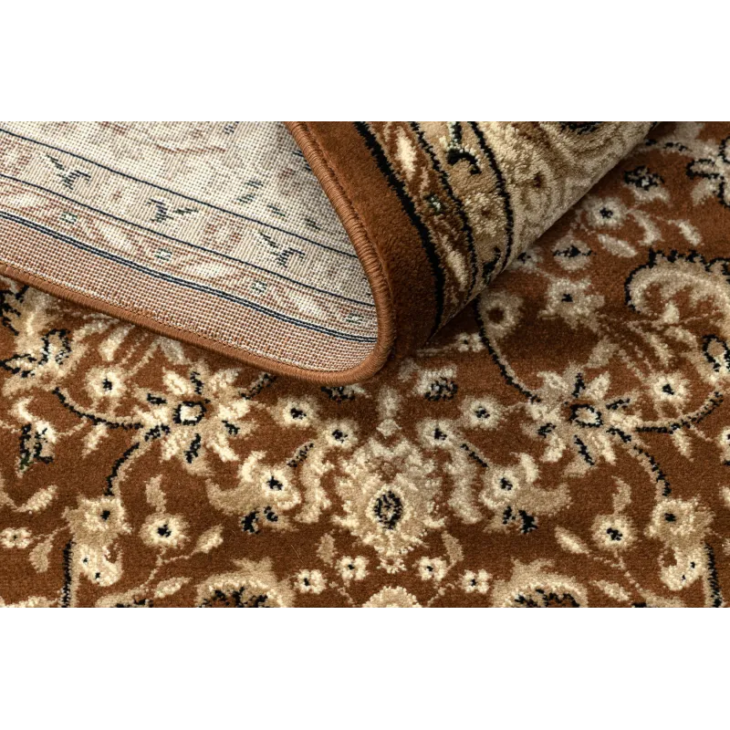ROYAL ADR oval rug, brown with texture, perfect for living rooms