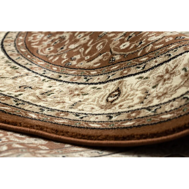 ROYAL ADR oval rug, brown for bedrooms or gardens
