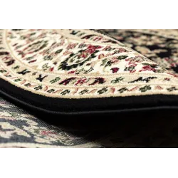 Black ROYAL ADR rug, perfect for the bedroom or garden