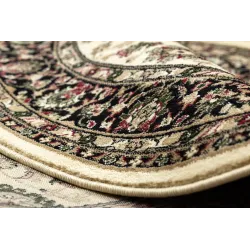 Living room ROYAL ADR 120cm round rug in caramel color
