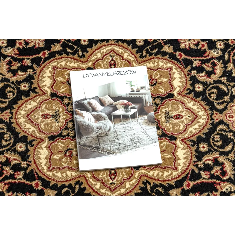 Black ROYAL ADR Round Rug, stylish addition for living room decor
