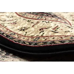 ROYAL ADR Black Rug, durable material with a classic design