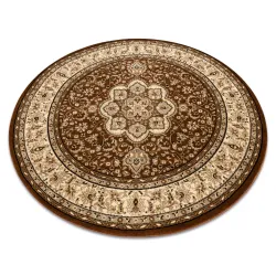 ROYAL ADR Round Rug 120cm Brown