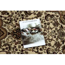 Classic style ROYAL ADR round rug in caramel shade