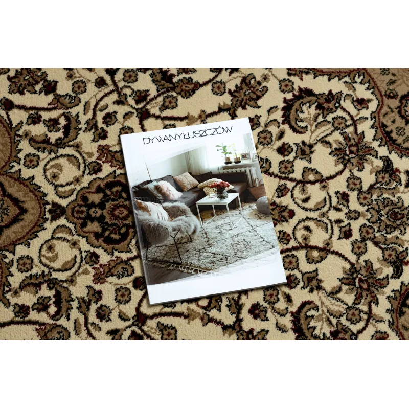 Classic style ROYAL ADR round rug in caramel shade