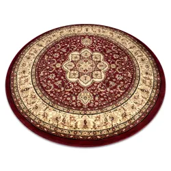 ROYAL ADR Round Rug 120cm Burgundy