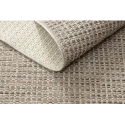 Boho sisal rug for garden or terrace, stylish choice