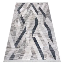 Modern REBEC Geometric Rug 80x150 cm Navy Blue