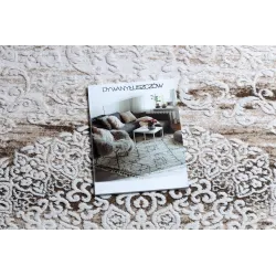 Acrylic Rug VALENCIA 9986 Ornament Frame Vintage Ivory