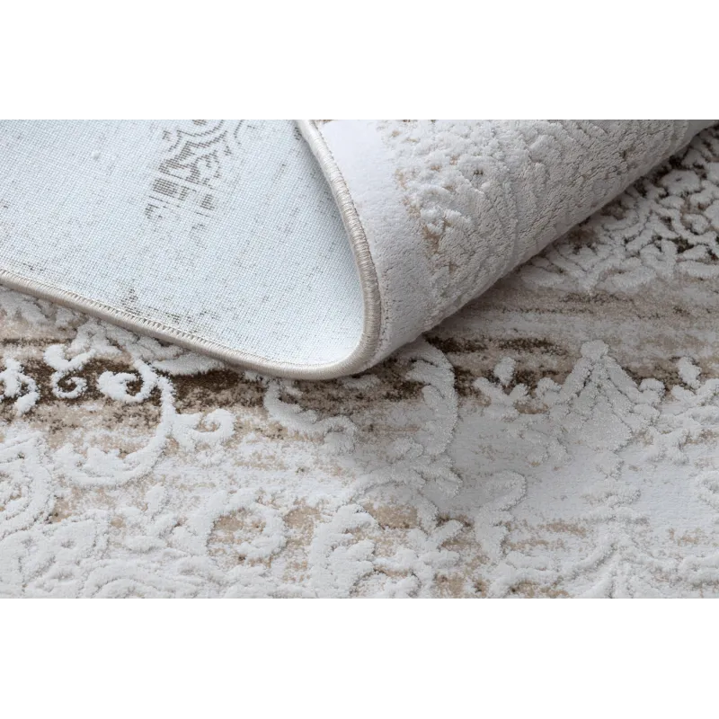 Acrylic Rug VALENCIA 9986 Ornament Frame Vintage Ivory