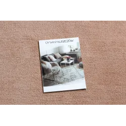Stylish salmon-colored washable rug LATIO 71351200, perfect for modern interiors