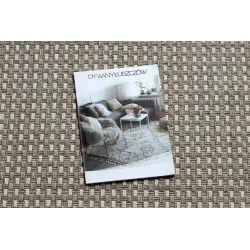 Beige sisal runner rug in boho style, great for hallways
