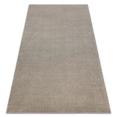 Beige solid rug SOFT 2485 K60 11 with a modern design