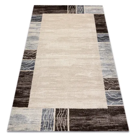 SOFT 6460 T70 13 White Rug, modern carpet in white and cream shades