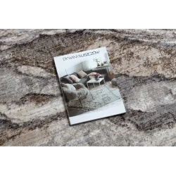 Modern TINE 75313C rug in shades of grey, irregular shape perfect for contemporary spaces