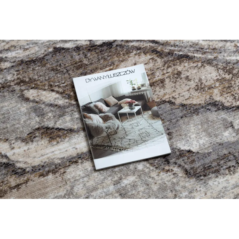 Modern TINE 75313C rug in shades of grey, irregular shape perfect for contemporary spaces