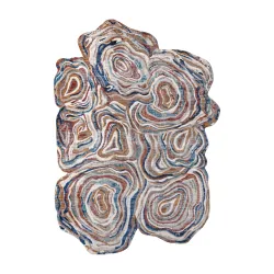 TINE 75312A Tree Log Rug Terracotta