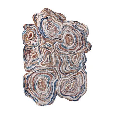 TINE 75312A Tree Log Rug in terracotta, modern design, unique shape