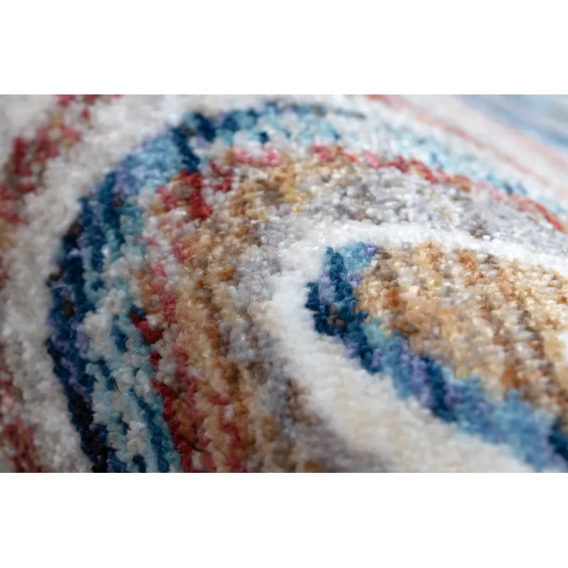 TINE 75312A modern rug, perfect for bedroom or garden in terracotta