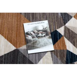 TINE 75419A Mosaic Rug - stylish grey and yellow rug for home decor