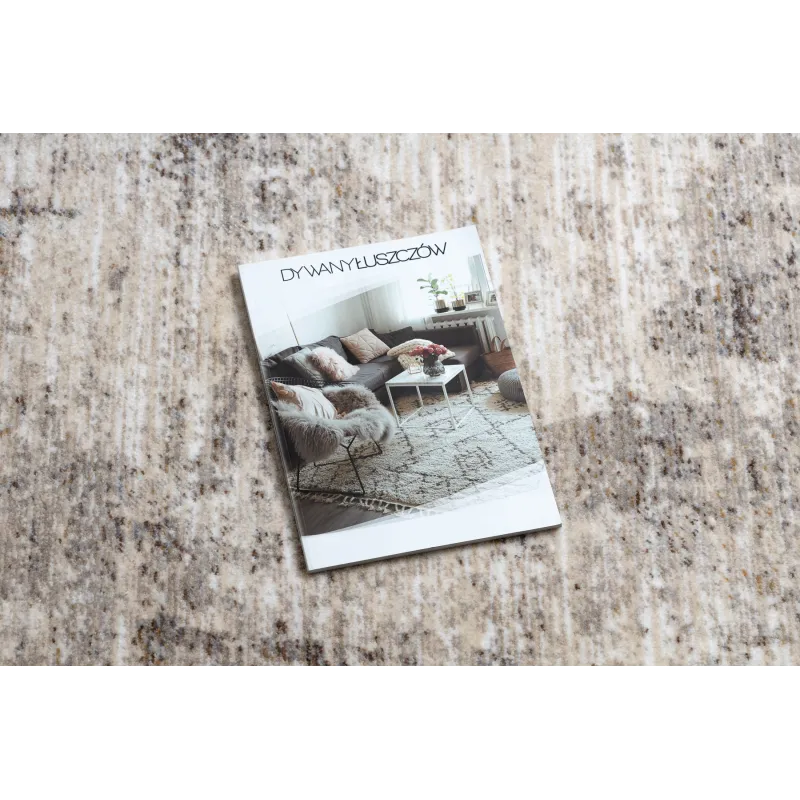 Modern TINE 75425A rug in gray and navy, vintage style