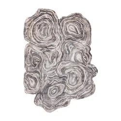 TINE 75426A Tree Wood Rug Cream Polyester