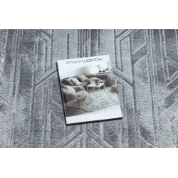 Stylish dark gray MEFE rug B402, perfect for modern interior decor
