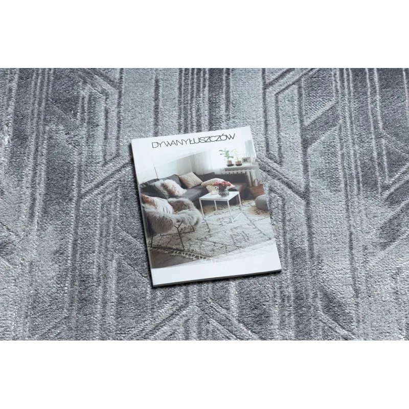 Stylish dark gray MEFE rug B402, perfect for modern interior decor