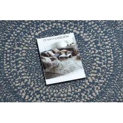 Round Sisal Rope Rug FLAT 120 cm Blue