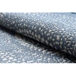 Round Sisal Rope Rug FLAT 120 cm Blue