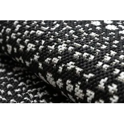Round Rope Sisal Flat Rug 120cm Black