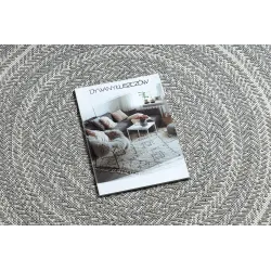 Round Rope Sisal Rug 120cm Grey Boho