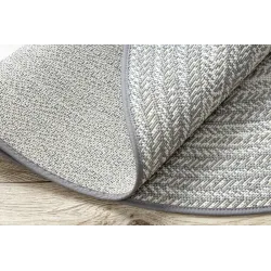 Round Rope Sisal Rug 120cm Grey Boho
