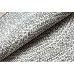 Round Rope Sisal Rug 120cm Grey Boho