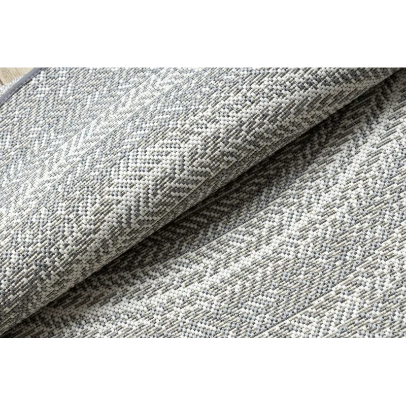 Round Rope Sisal Rug 120cm Grey Boho