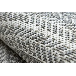 Round Rope Sisal Rug 120cm Grey Boho